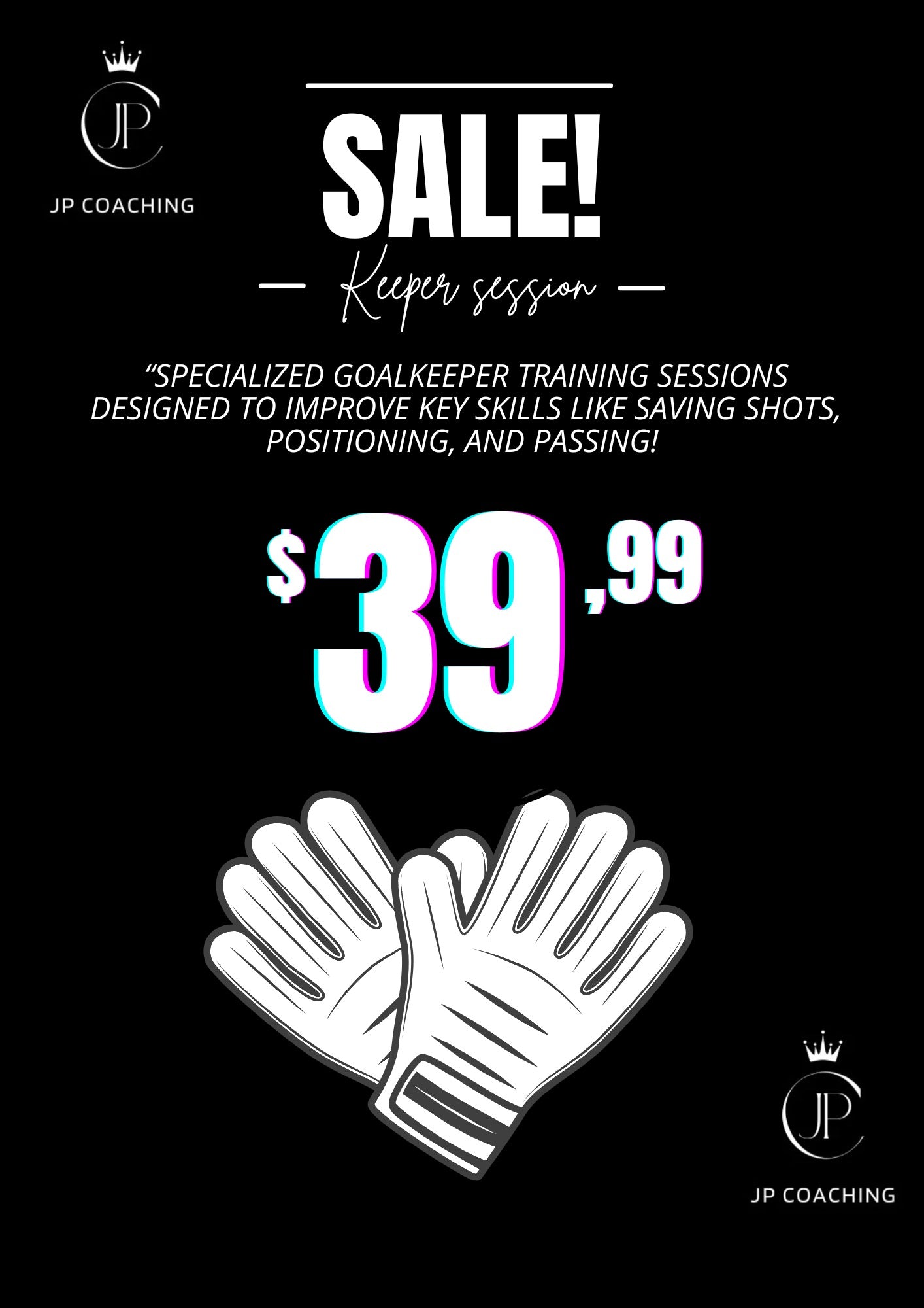 (Book Now) Goal Keeper Training Session